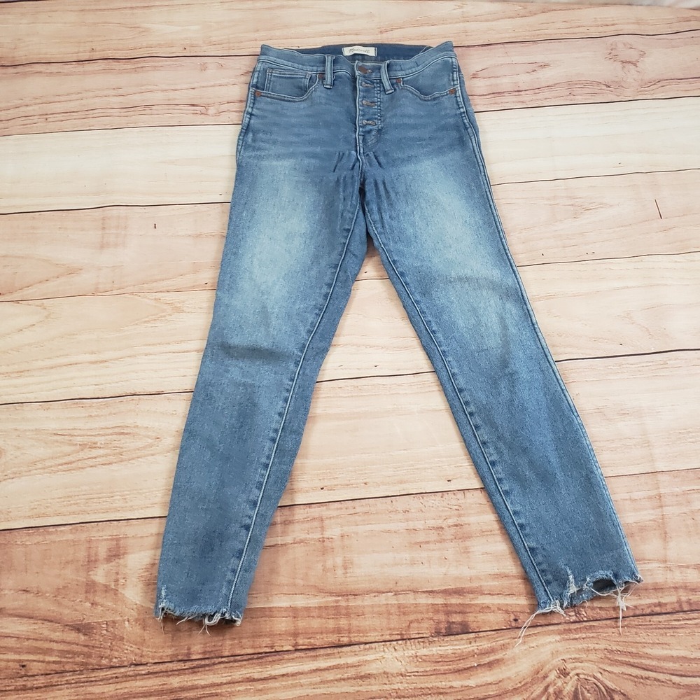 Madewell‎ Jeans Womens 26 Blue Skinny Denim High Rise Ankle Stretch Ladies 27x27